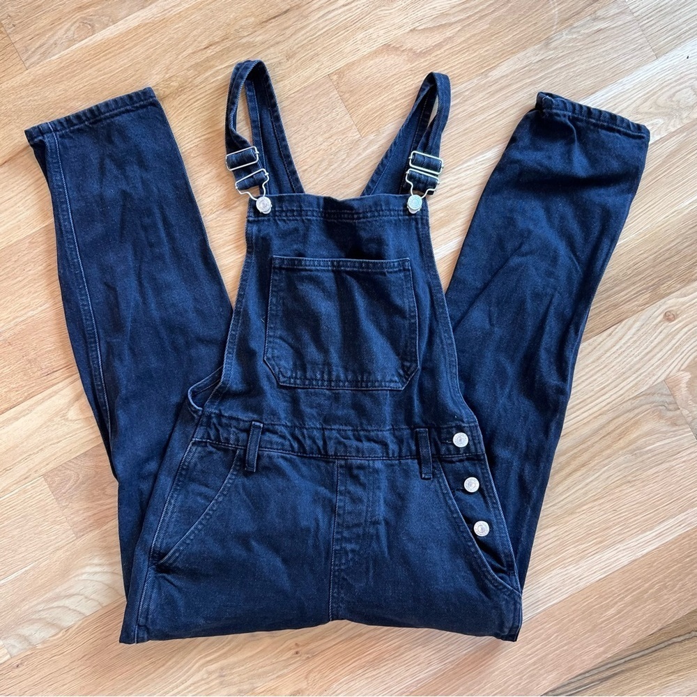 Topshop Moto Size 0 Faded Black Overall / Coverall Pants
